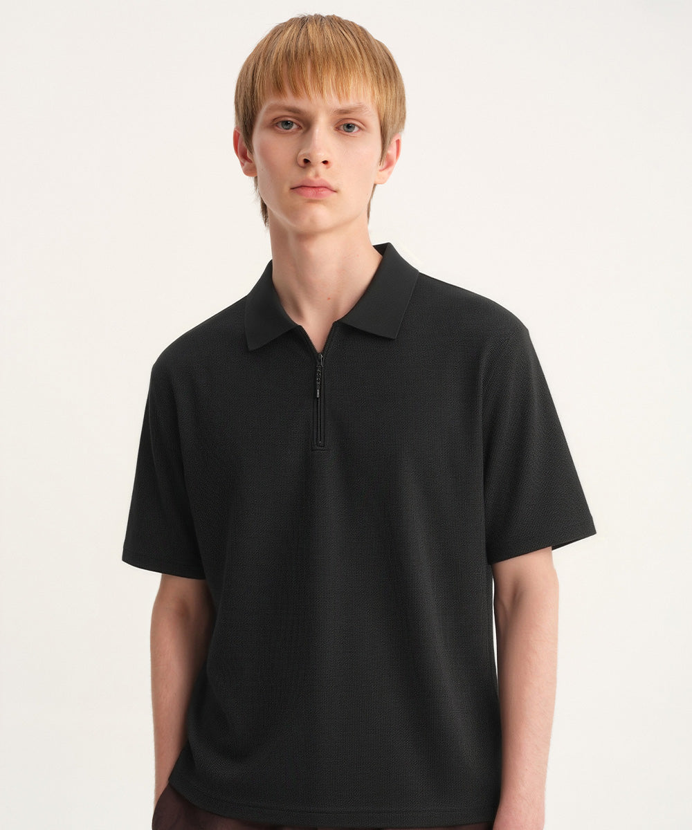 Waffle S/S Polo Shirt