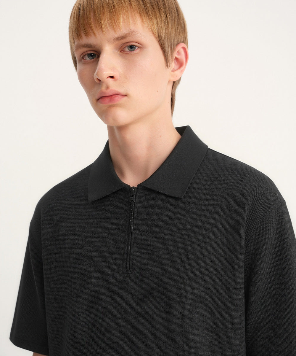 Waffle S/S Polo Shirt