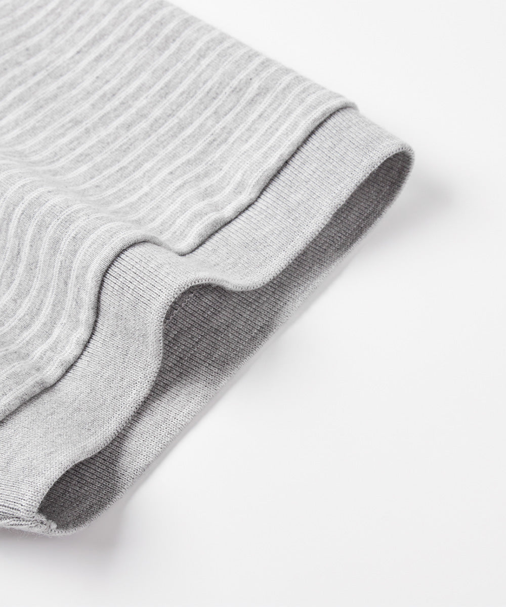 Yarn-Dyed Striped S/S Polo Shirt
