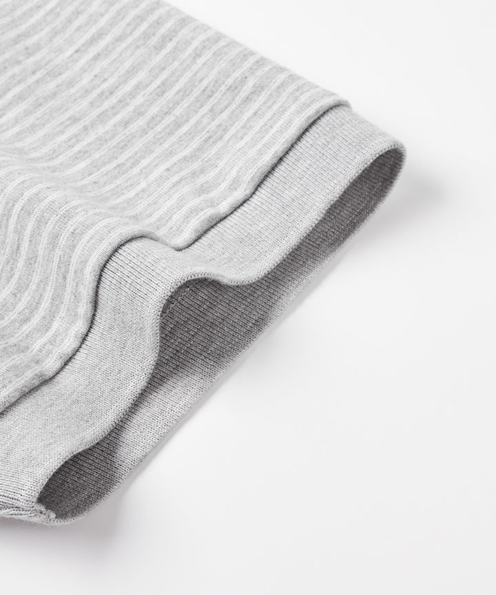 Yarn-Dyed Striped S/S Polo Shirt