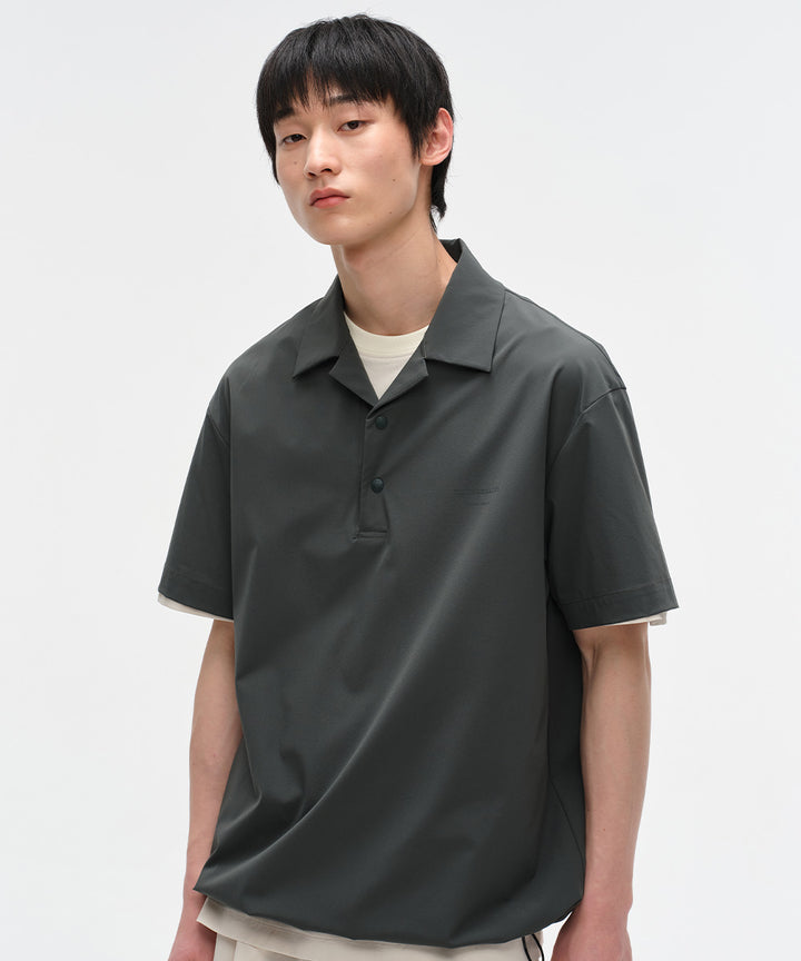 Nylon-Stretch Relaxed S/S Shirt