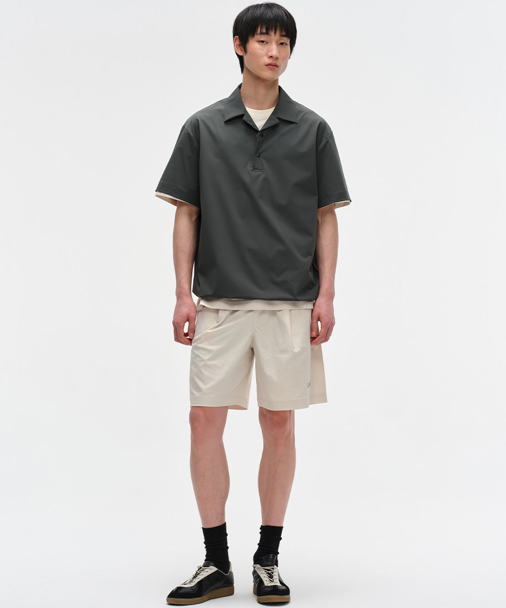 Nylon-Stretch Relaxed S/S Shirt