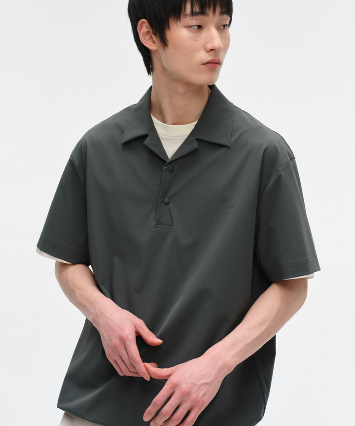 Nylon-Stretch Relaxed S/S Shirt