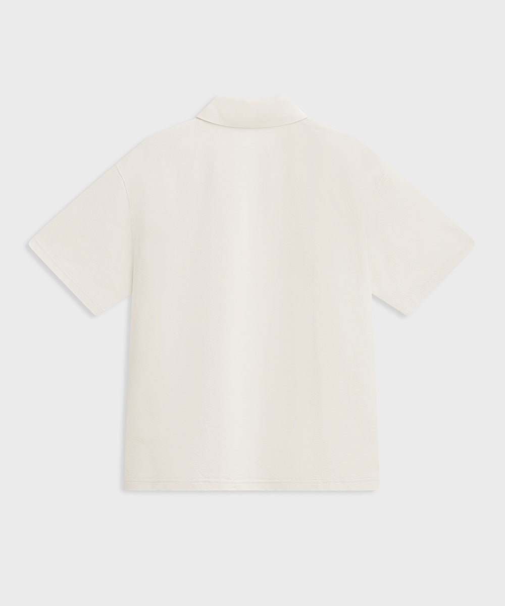 Short Sleeve Woven Polo Shirt