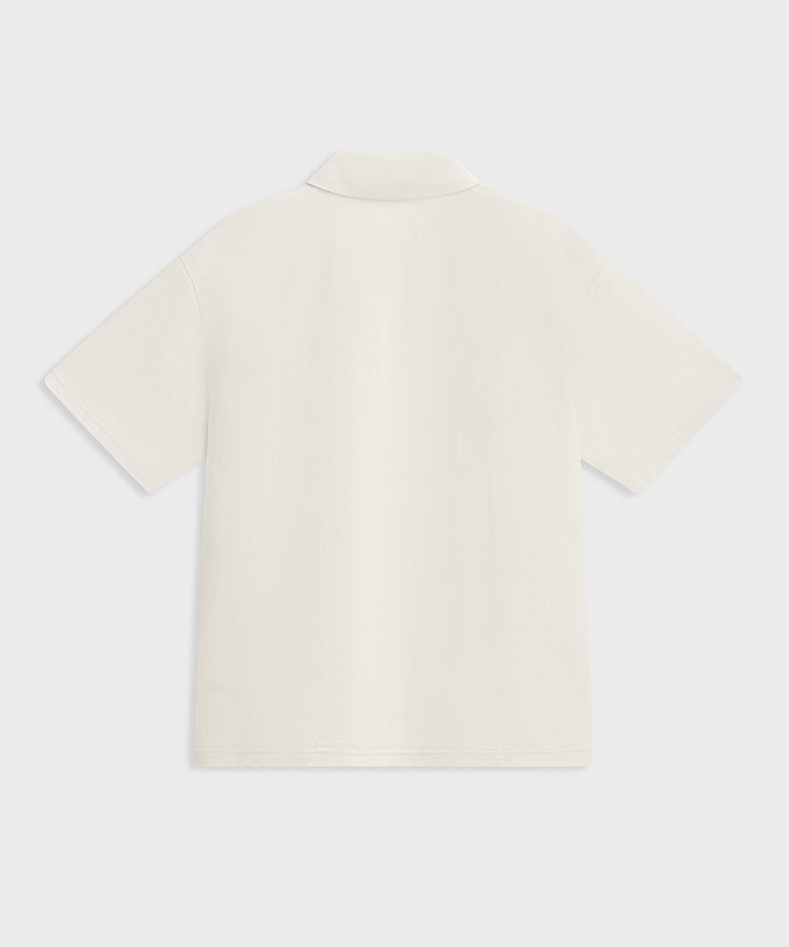Short Sleeve Woven Polo Shirt