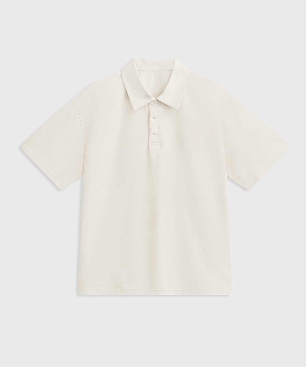 Short Sleeve Woven Polo Shirt