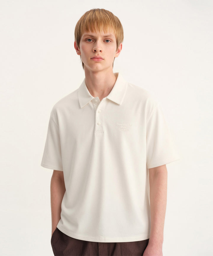 Short Sleeve Woven Polo Shirt