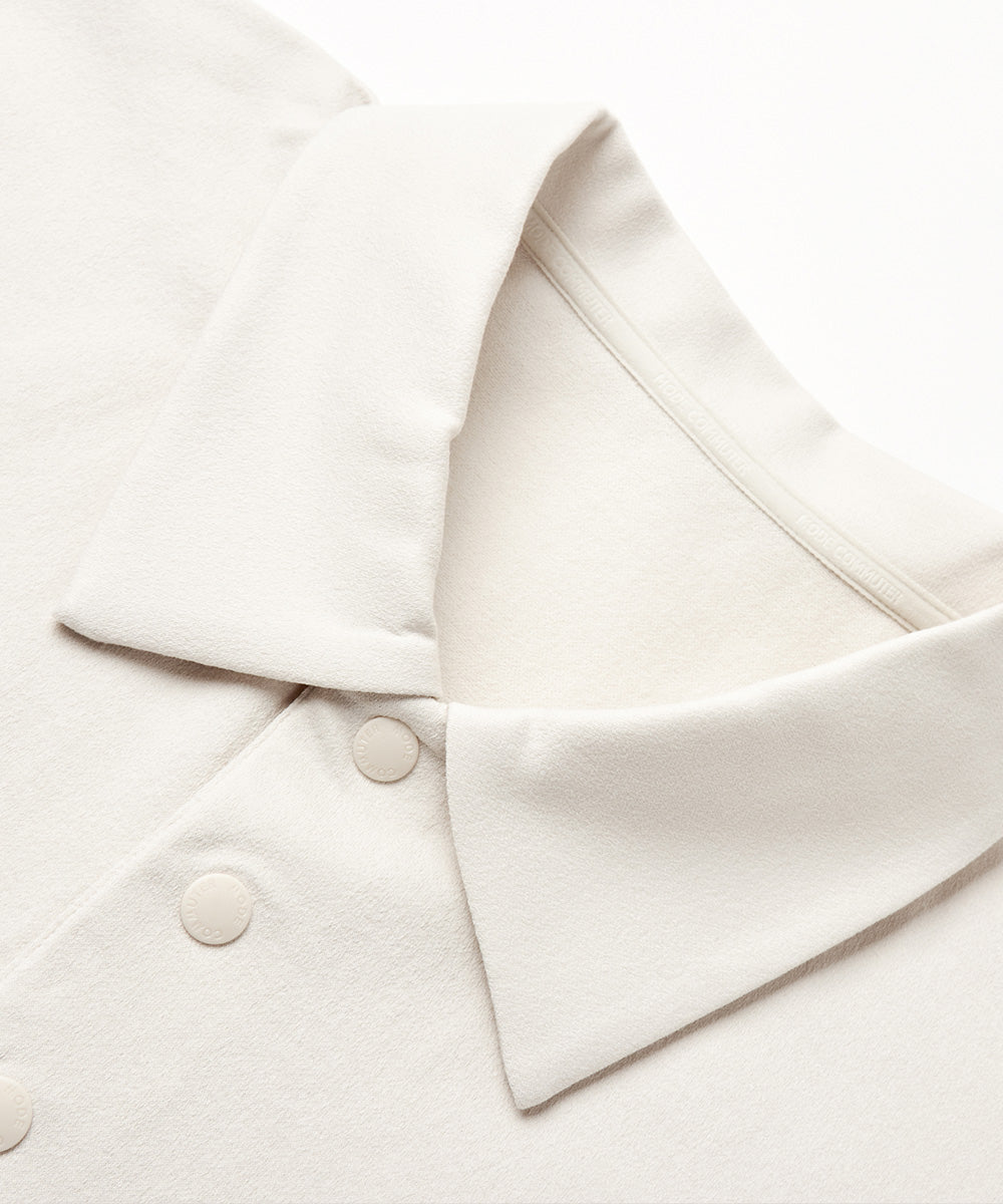 Short Sleeve Woven Polo Shirt