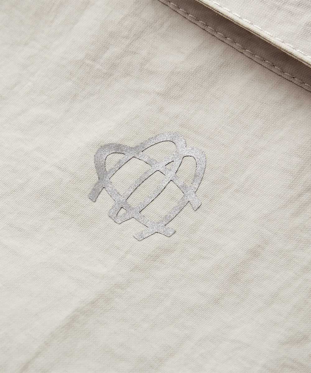 Crinkle-Finish Regular-Collar Relaxed Shirt