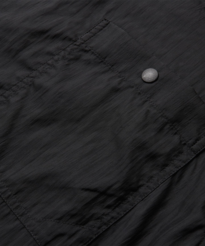 Shadow Stripe Open-Collar Short-Sleeve Shirt