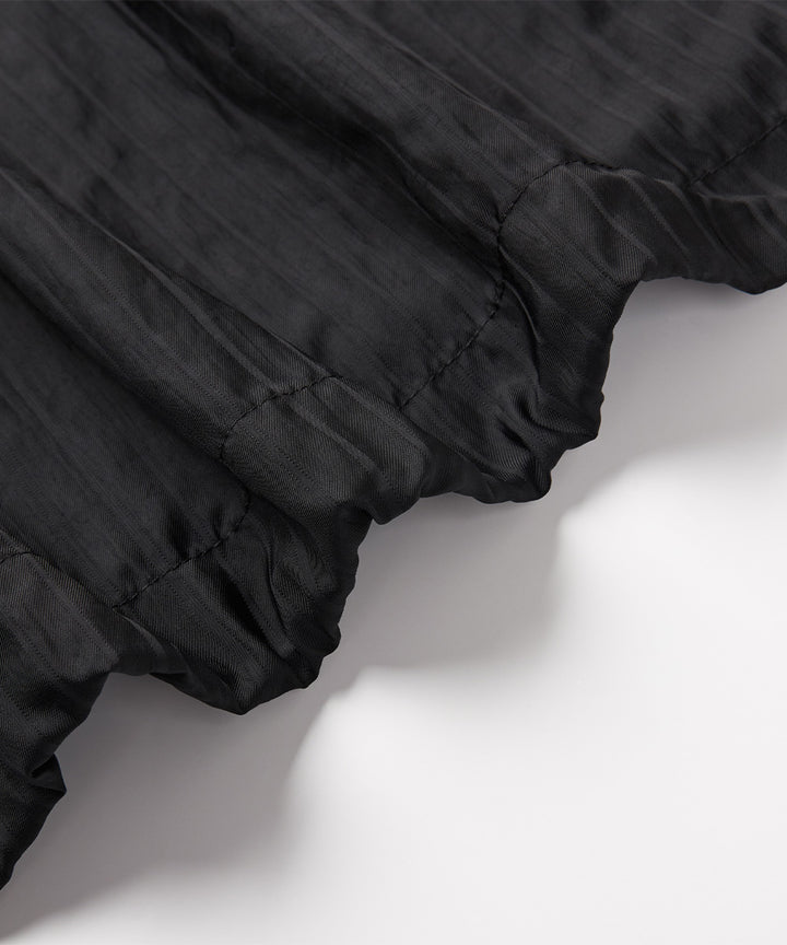 Shadow Stripe Open-Collar Short-Sleeve Shirt