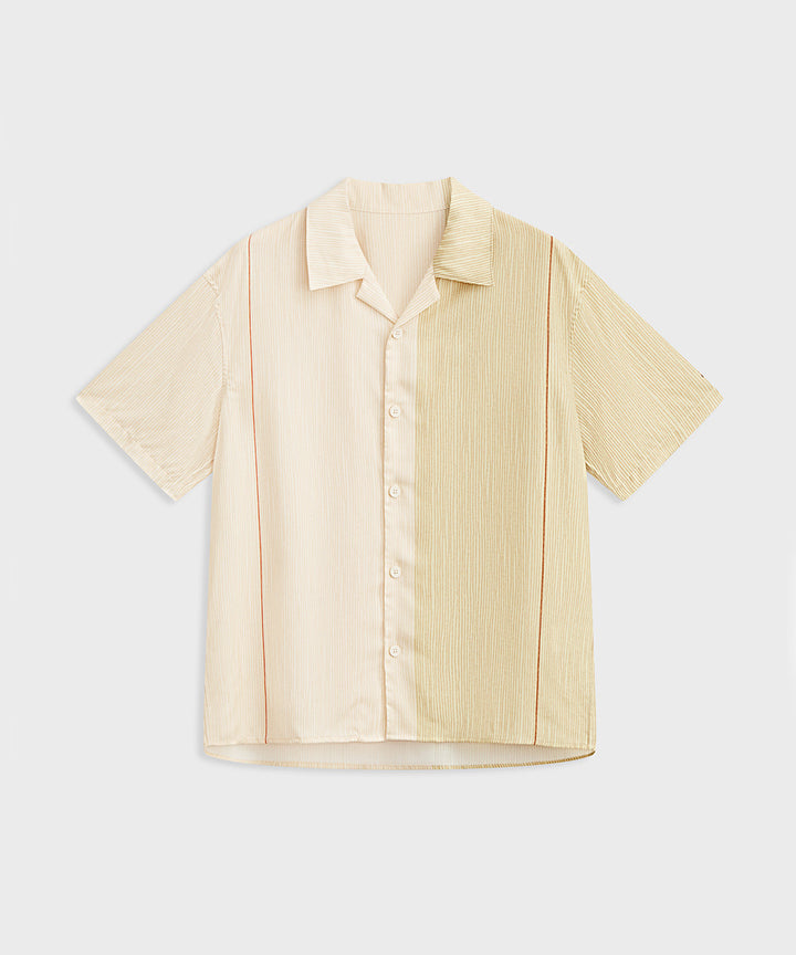Resort-Style Striped S/S Shirt
