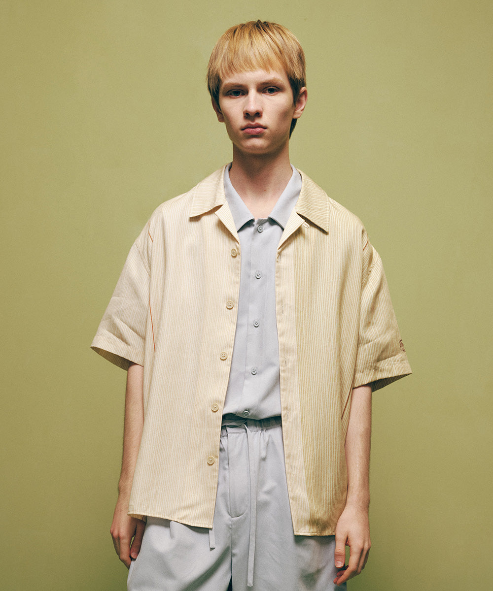 Resort-Style Striped S/S Shirt