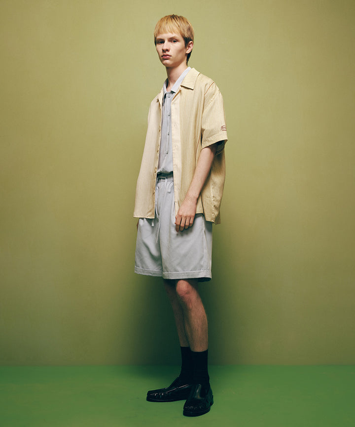 Resort-Style Striped S/S Shirt