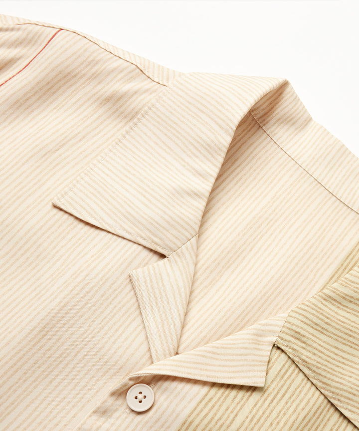 Resort-Style Striped S/S Shirt