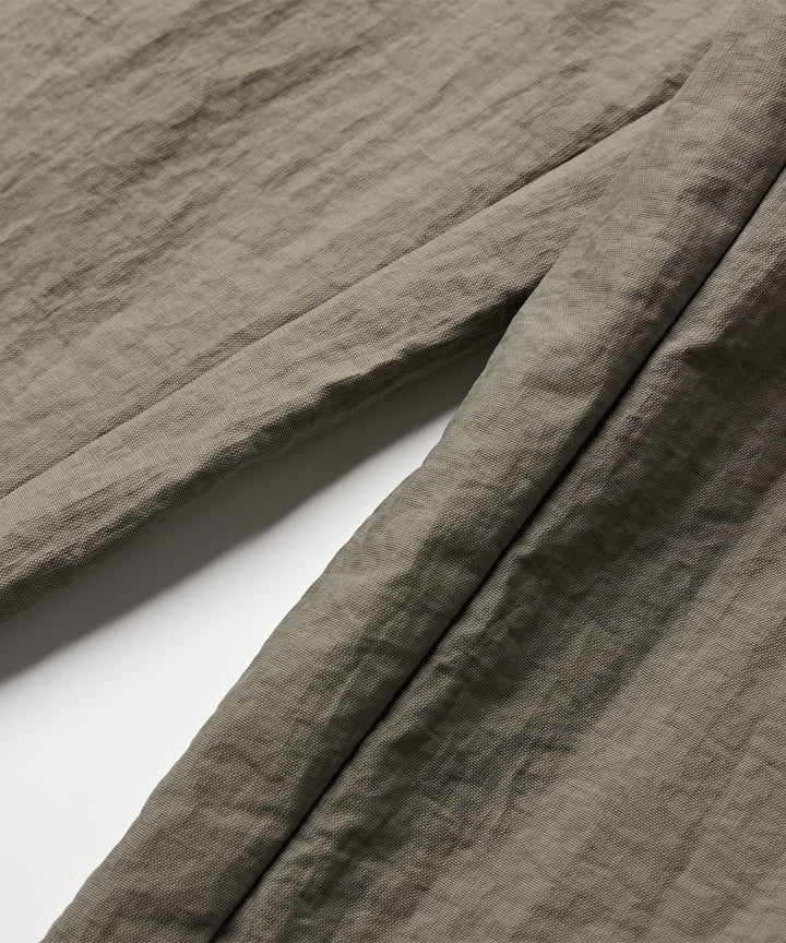 Crinkle-Finish Woven Straight Trousers