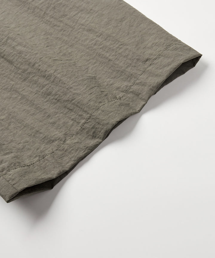 Crinkle-Finish Woven Straight Trousers