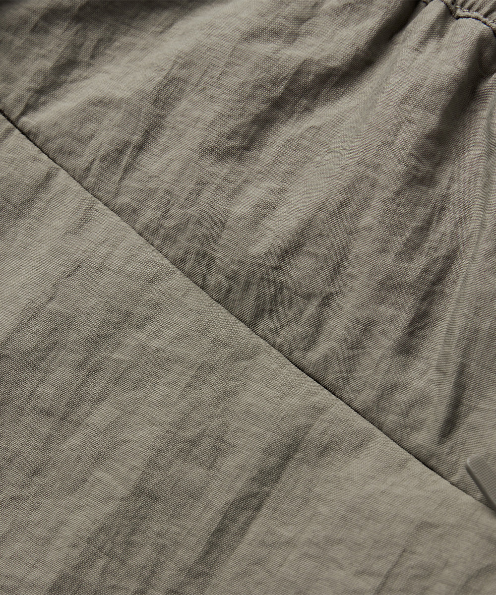 Crinkle-Finish Woven Straight Trousers