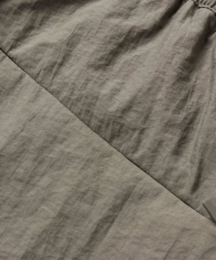 Crinkle-Finish Woven Straight Trousers