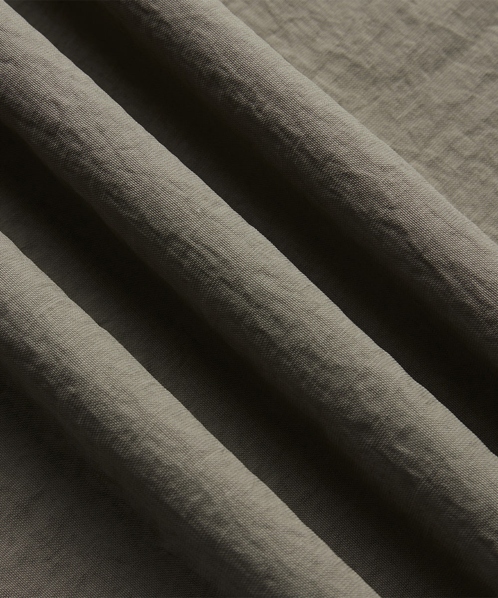 Crinkle-Finish Woven Straight Trousers