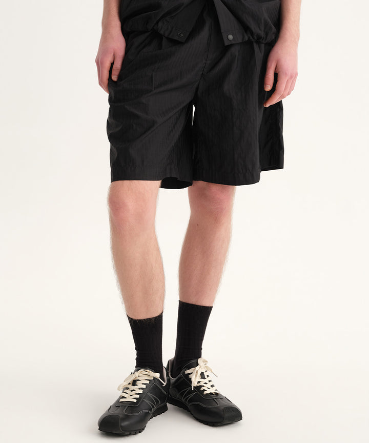 Shadow Stripe Woven Wide Shorts