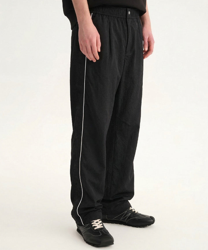 Dry-Touch Diamond-Stitched Wide Pants