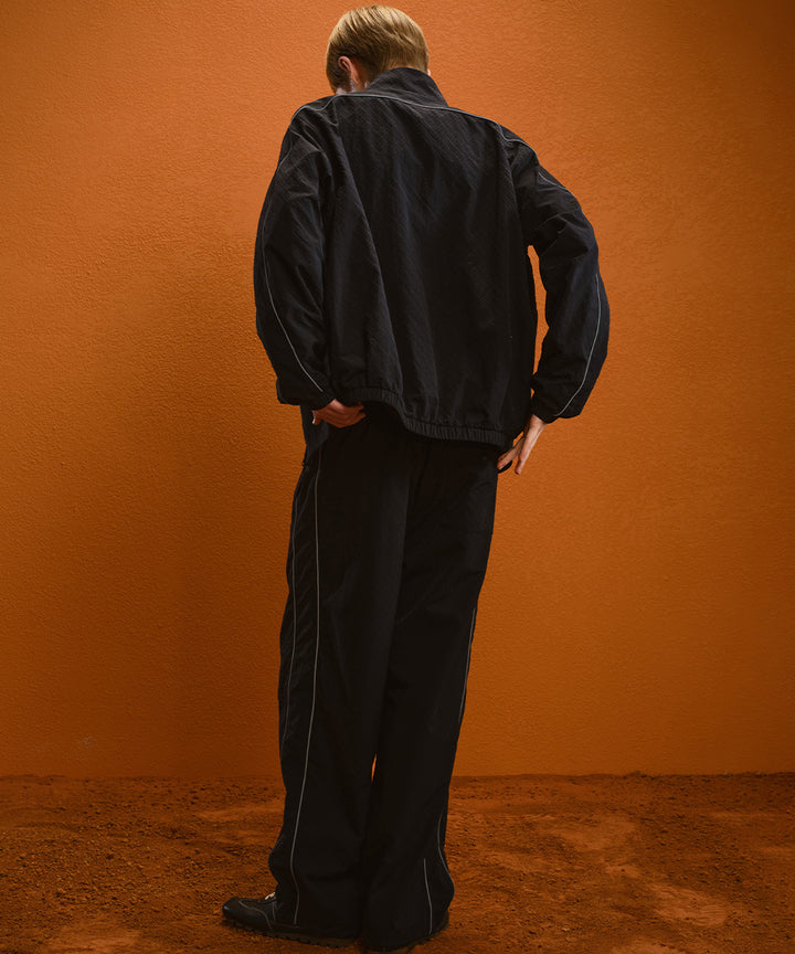 Dry-Touch Diamond-Stitched Wide Pants