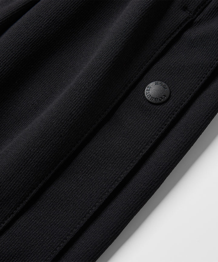 Side-Button Wide Short Pants