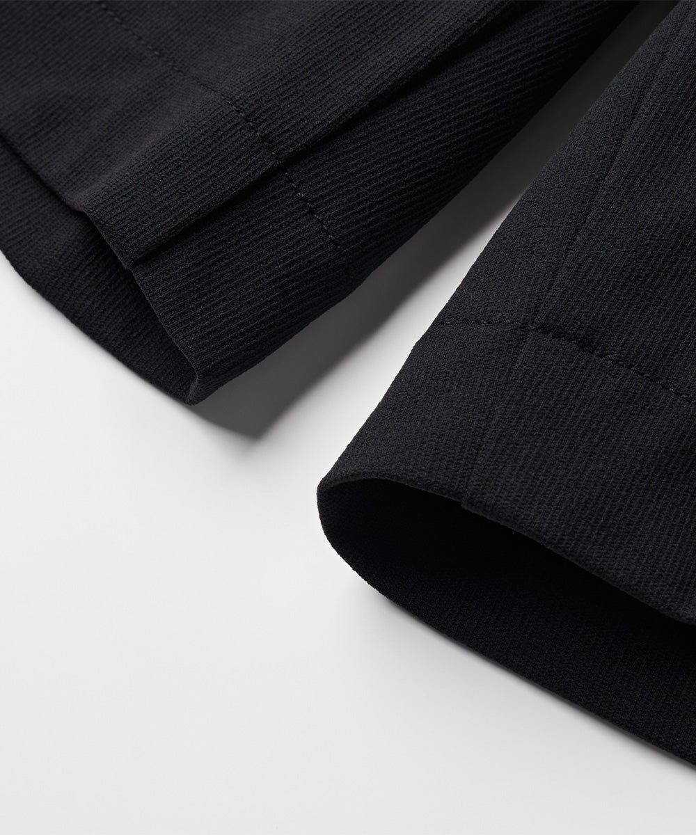 Side-Button Wide Short Pants