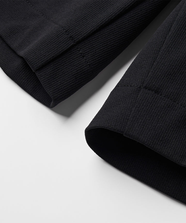 Side-Button Wide Short Pants