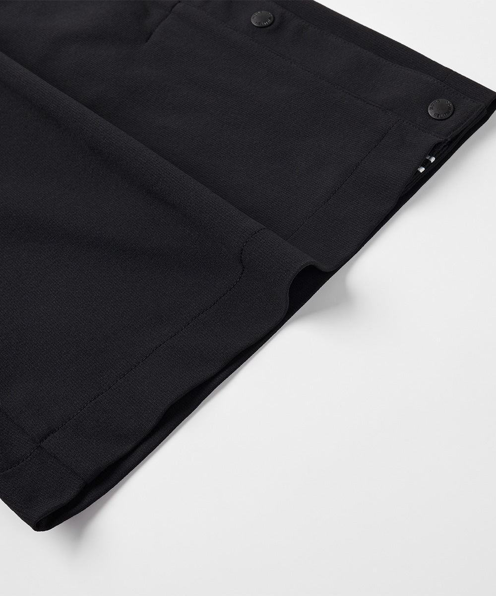 Side-Button Wide Short Pants