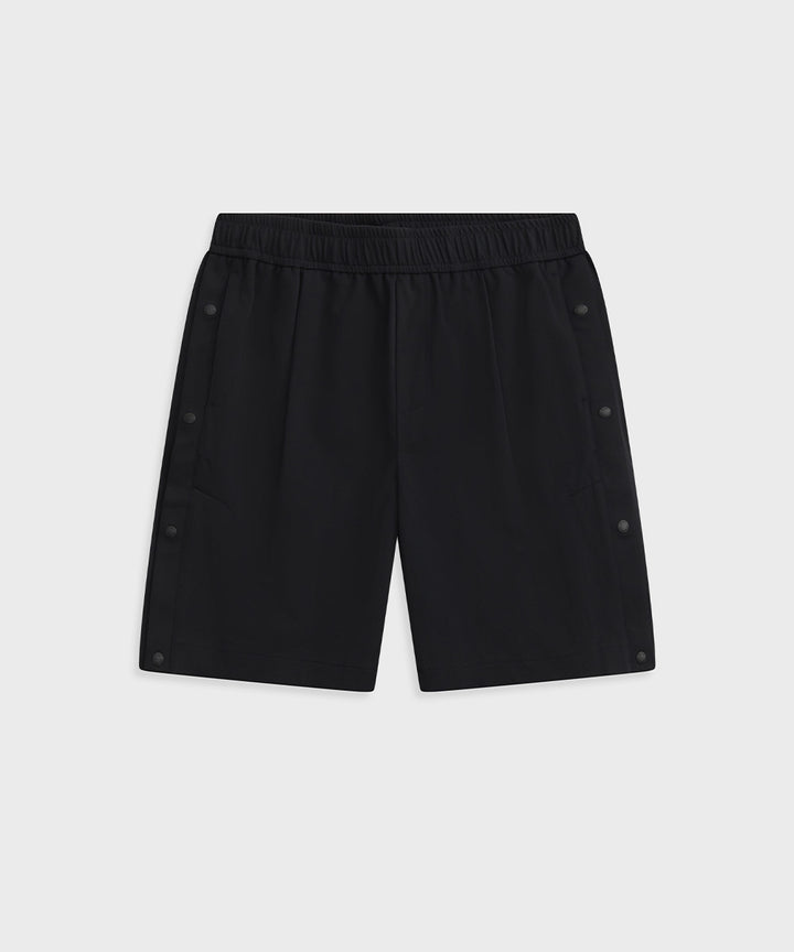 Side-Button Wide Short Pants