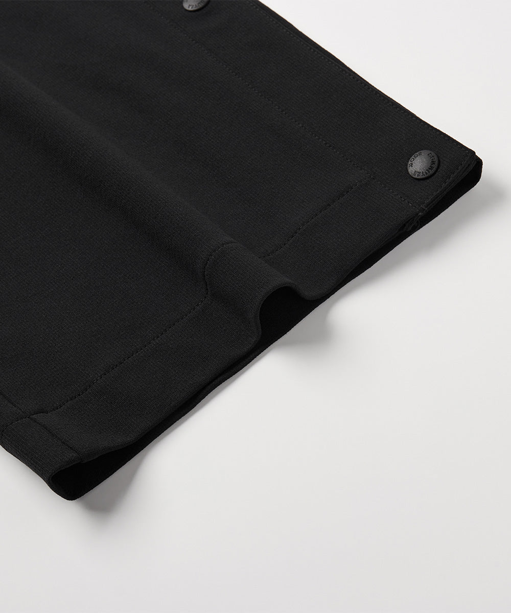 Side-Button Wide Pants