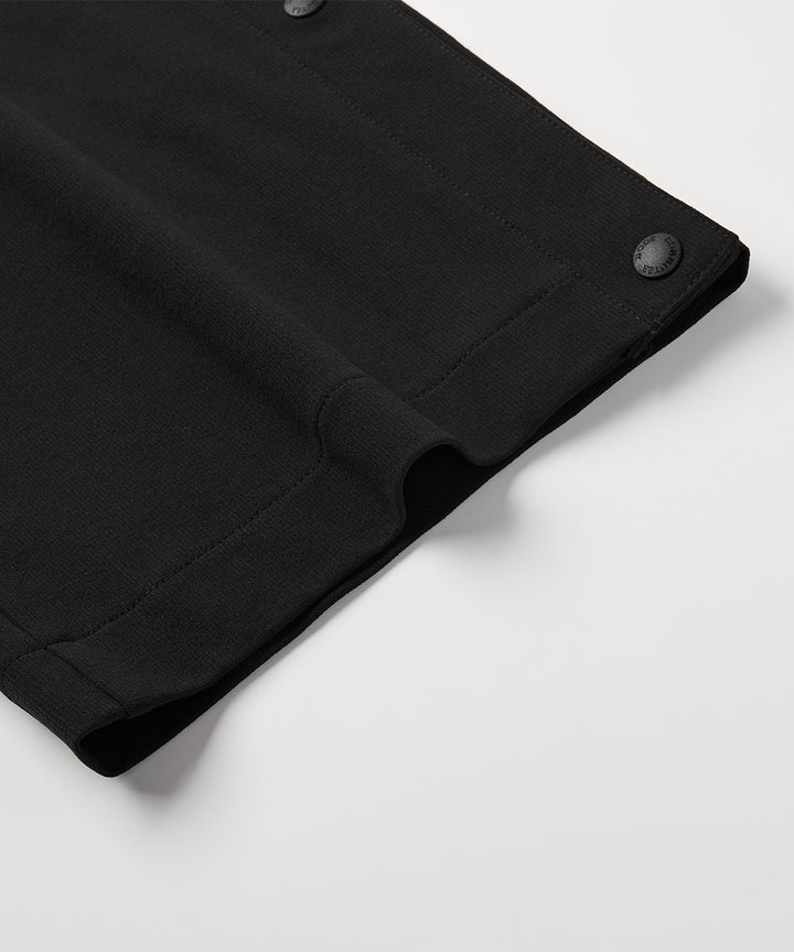 Side-Button Wide Pants