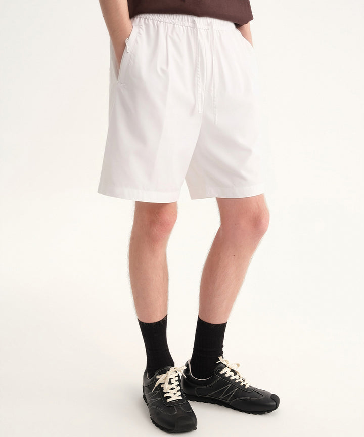 Polyester Wide-Fit Short Pants