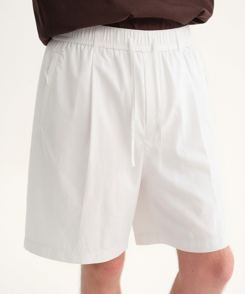 Polyester Wide-Fit Short Pants