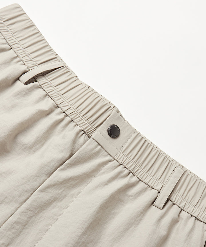 Washer-Finish Straight-Leg Pants
