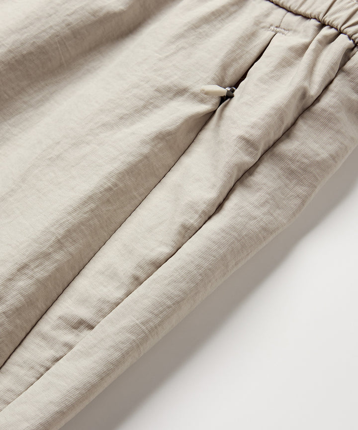 Washer-Finish Straight-Leg Pants