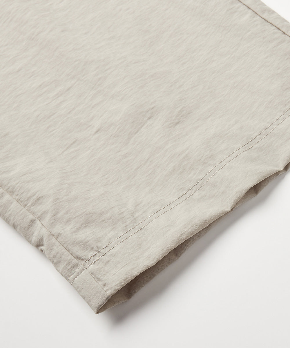 Washer-Finish Straight-Leg Pants