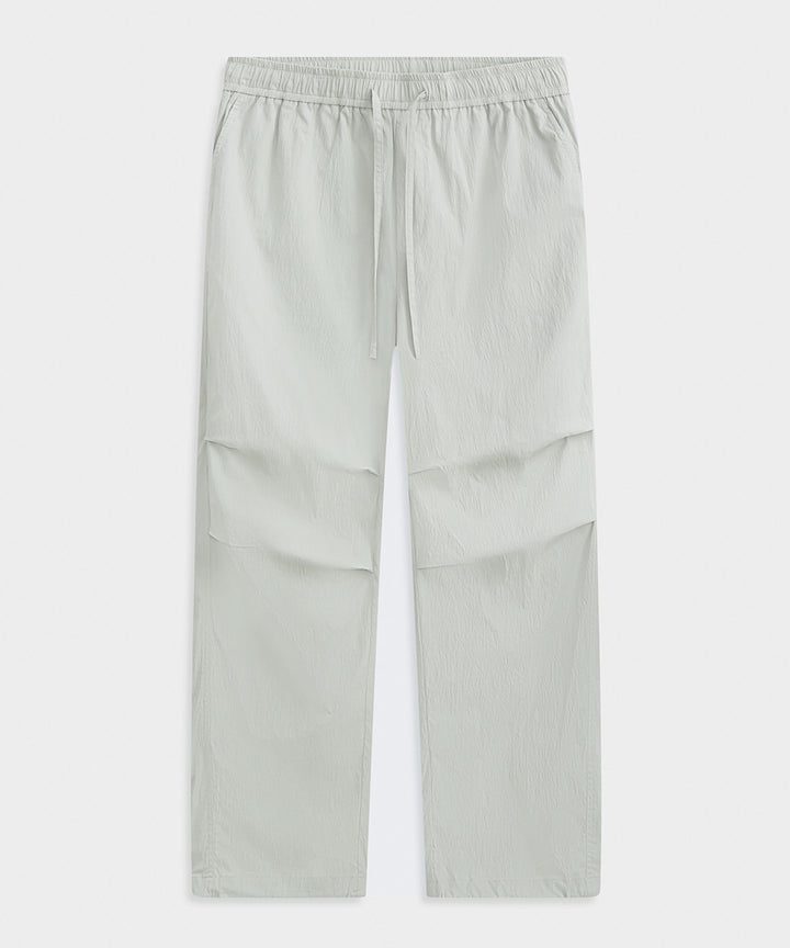 Elastic-Waist Wide-Fit Pants