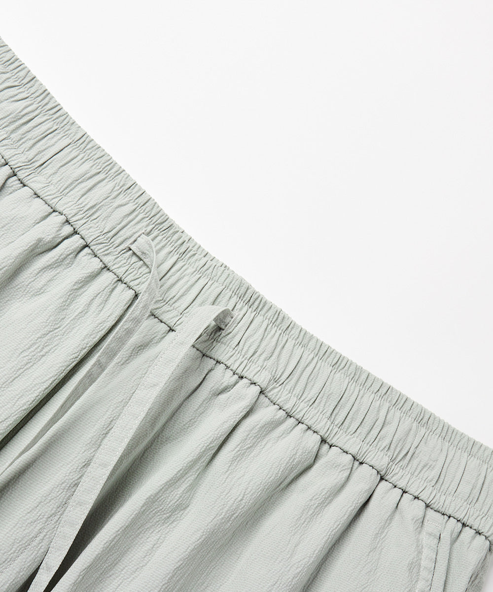 Elastic-Waist Wide-Fit Pants