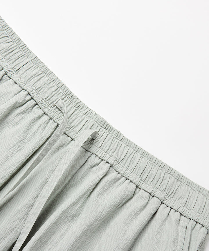 Elastic-Waist Wide-Fit Pants