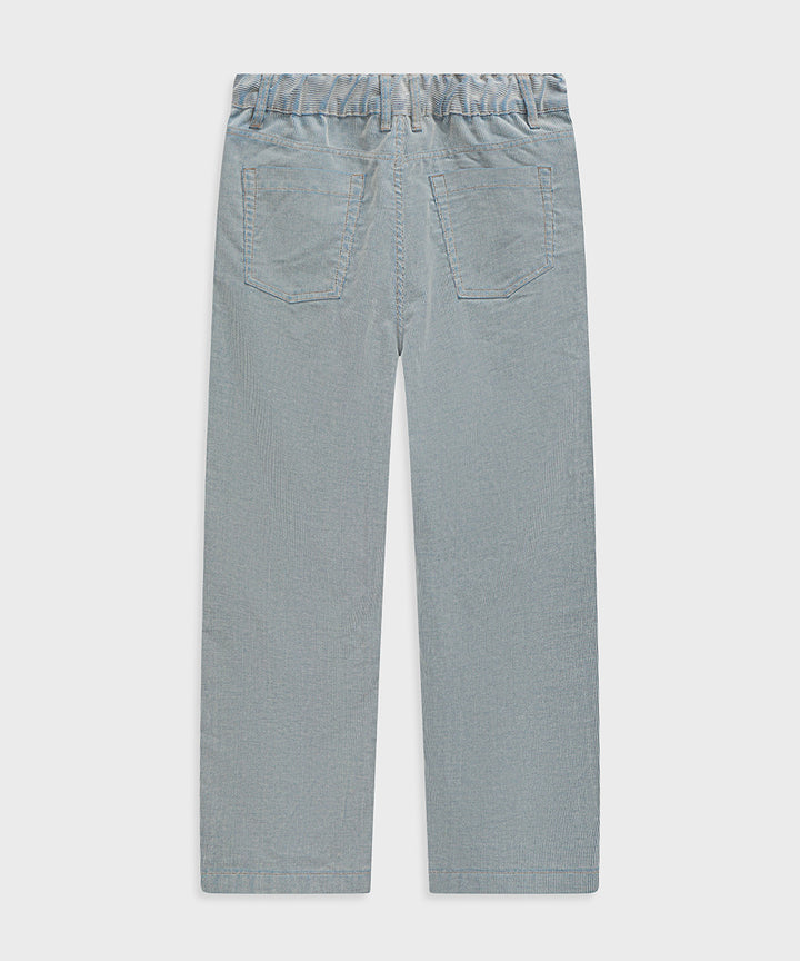 Washed Corduroy Straight-Leg Pants