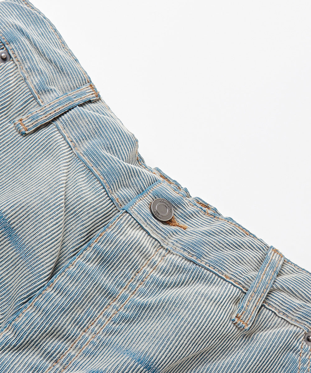 Washed Corduroy Straight-Leg Pants