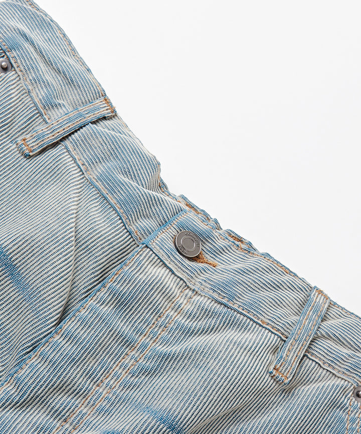 Washed Corduroy Straight-Leg Pants