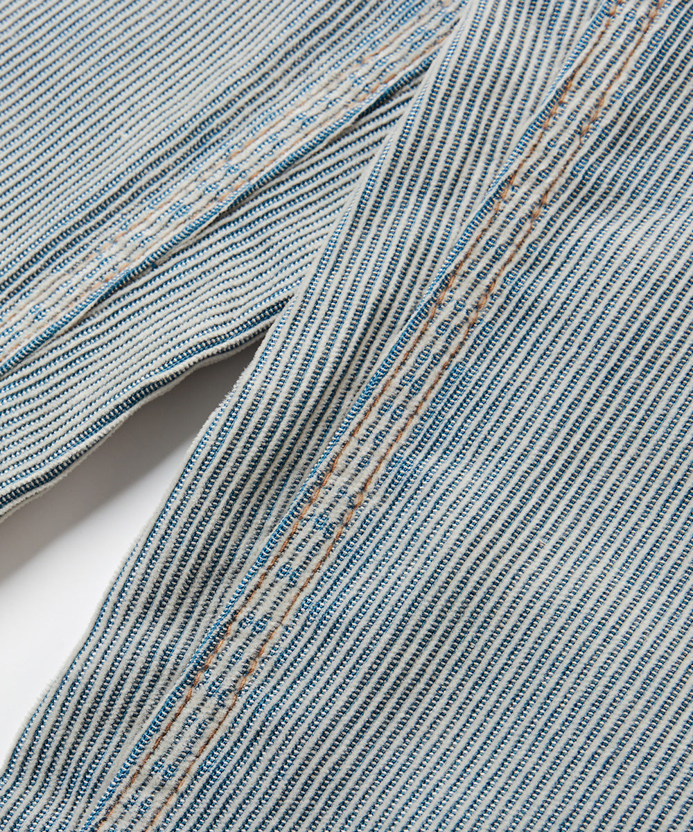 Washed Corduroy Straight-Leg Pants