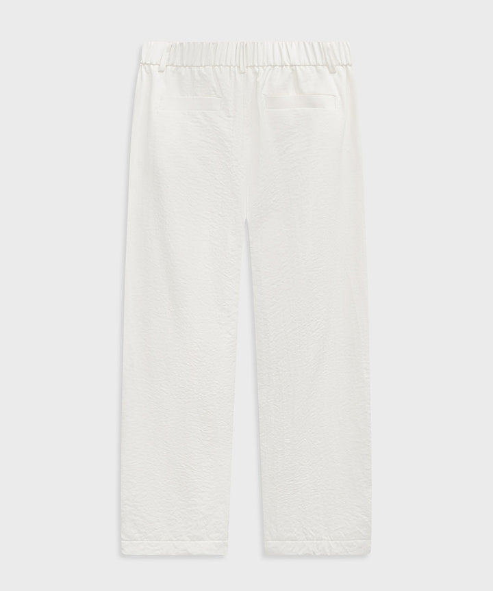 Elastic-Waist Tapered Pants