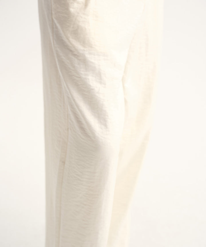 Elastic-Waist Tapered Pants