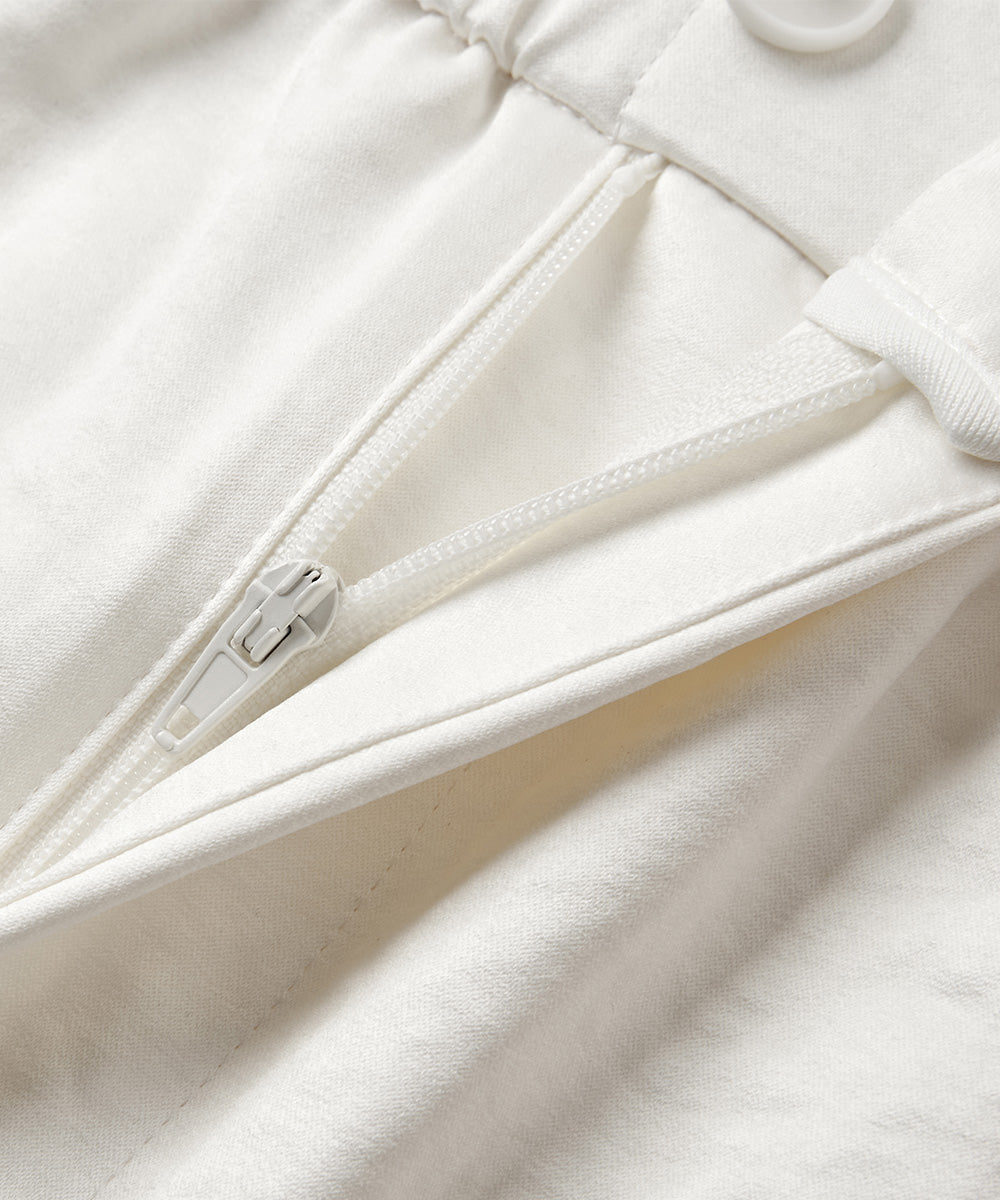 Elastic-Waist Tapered Pants