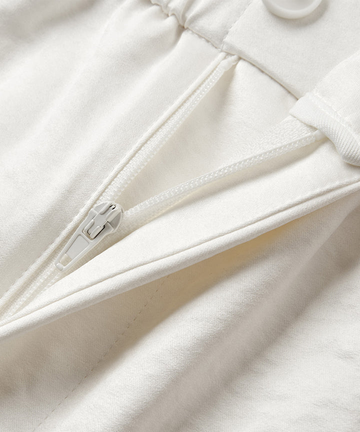 Elastic-Waist Tapered Pants